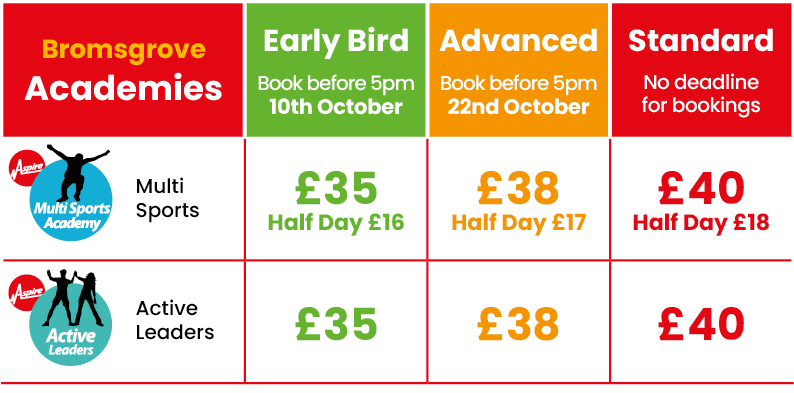 ACTIVE CAMPS OCTOBER 2025 PRICING BROMS