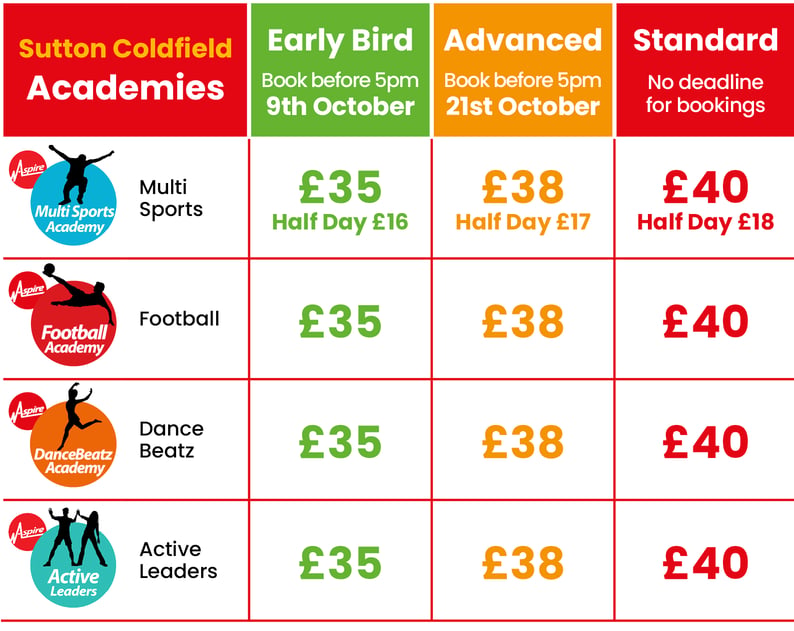 ACTIVE CAMPS OCTOBER 2026 PRICING ACTIVE CAMPS OCTOBER 2026 PRICING