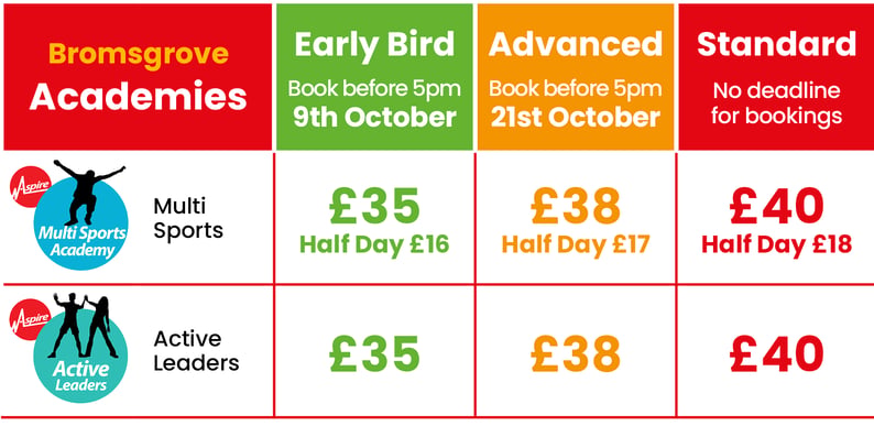 ACTIVE CAMPS OCTOBER 2026 PRICING3 ACTIVE CAMPS OCTOBER 2026 PRICING3